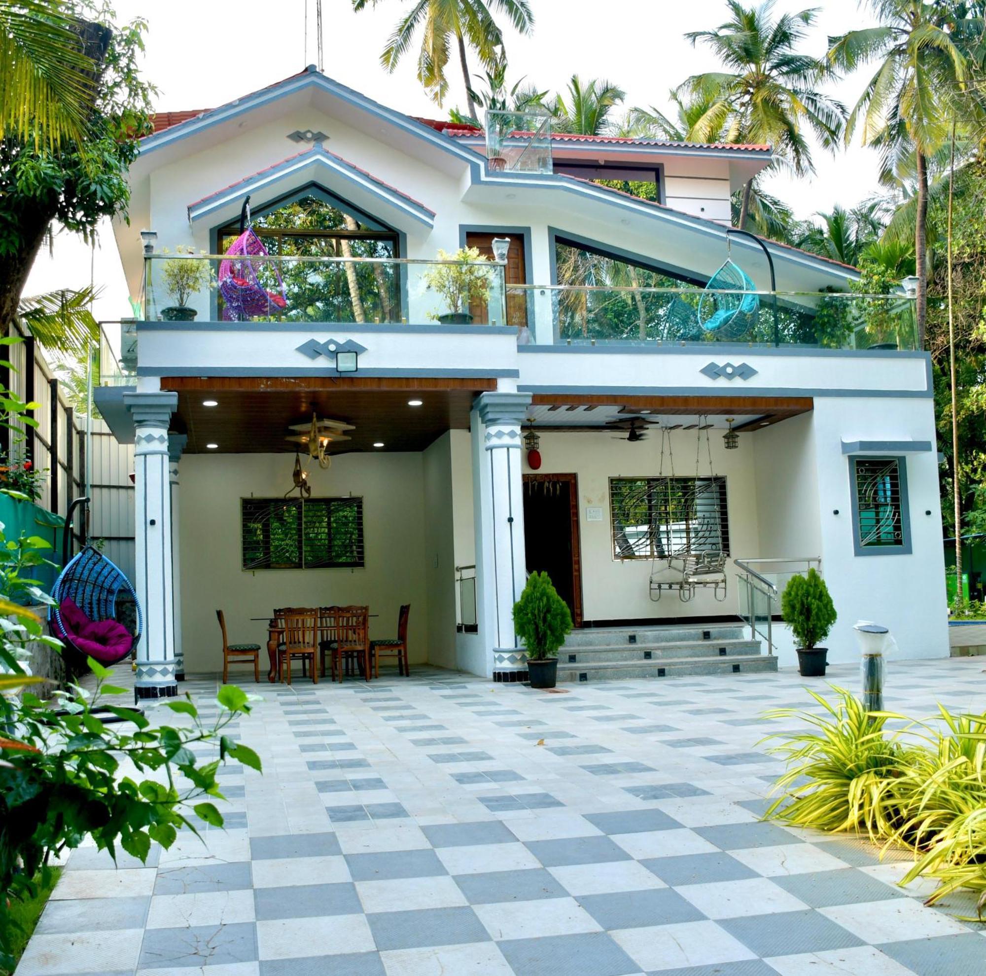 Seas The Day Luxurious 5Bhk Villa 2Min From Awas Beach With Huge Private Pool 阿里巴格 外观 照片