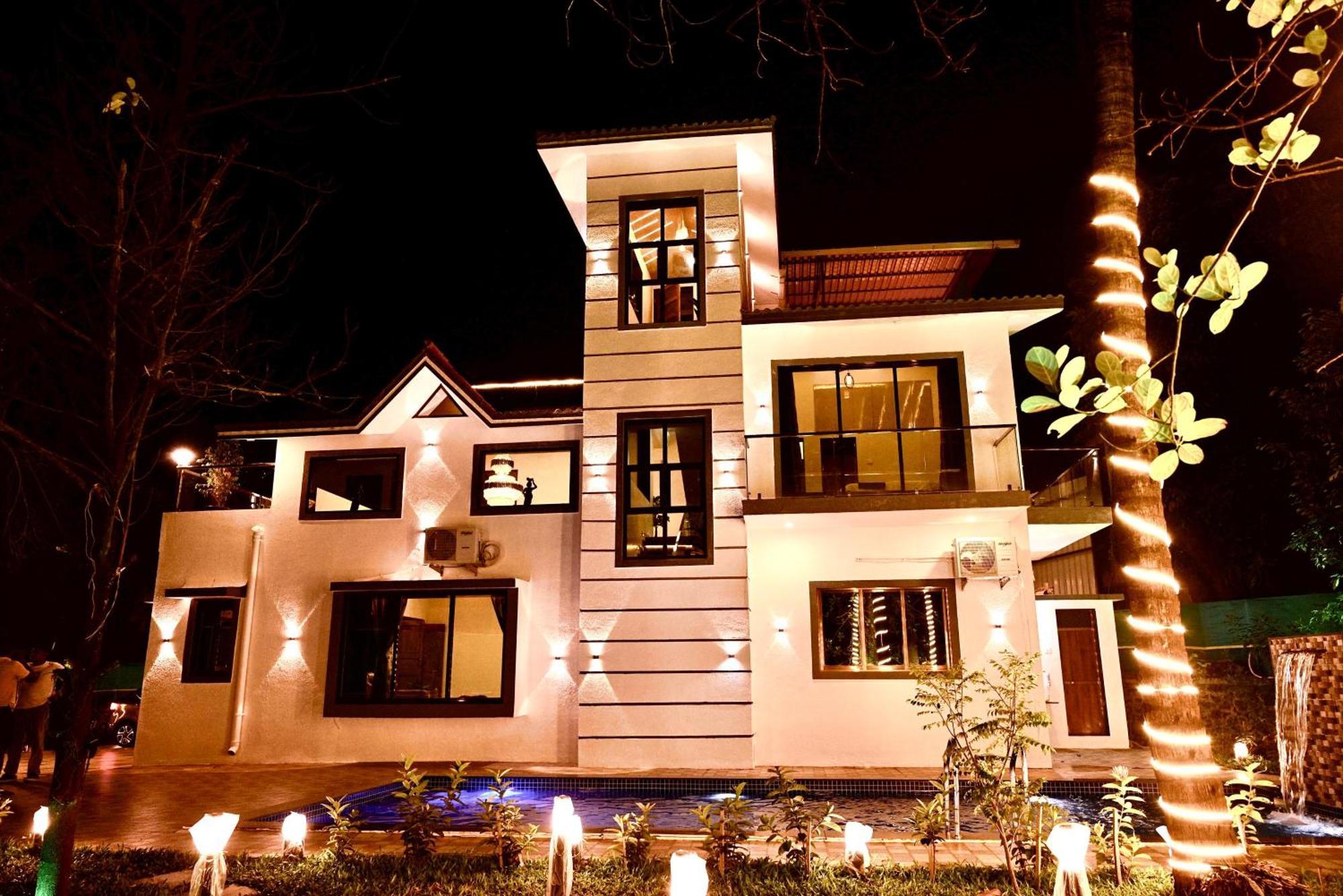 Seas The Day Luxurious 5Bhk Villa 2Min From Awas Beach With Huge Private Pool 阿里巴格 外观 照片