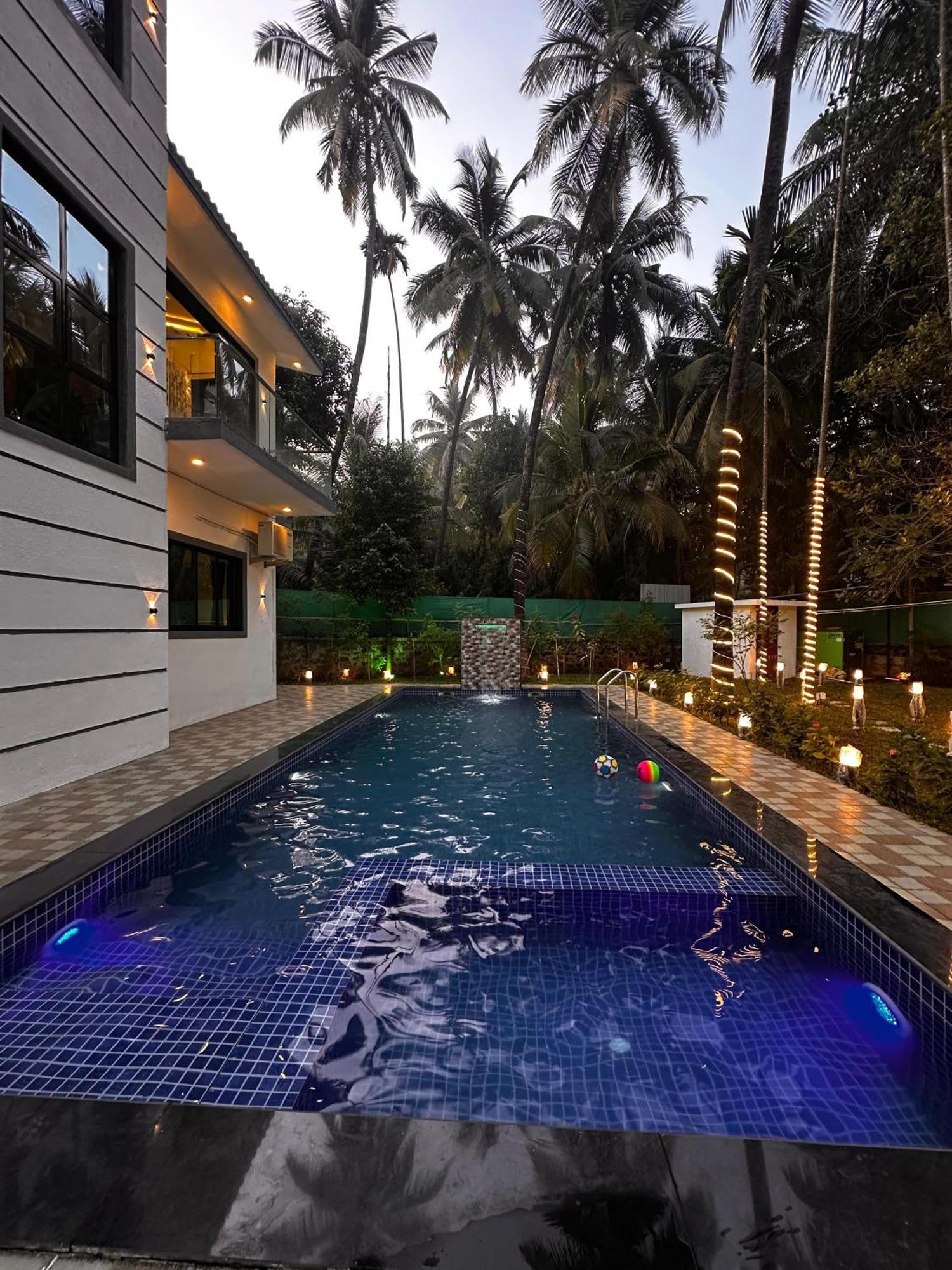 Seas The Day Luxurious 5Bhk Villa 2Min From Awas Beach With Huge Private Pool 阿里巴格 外观 照片
