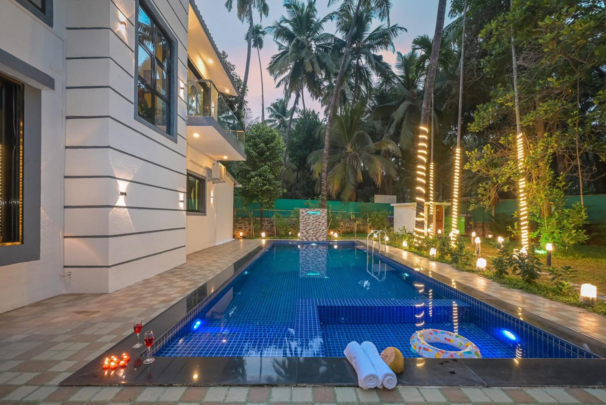 Seas The Day Luxurious 5Bhk Villa 2Min From Awas Beach With Huge Private Pool 阿里巴格 外观 照片